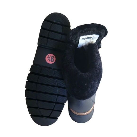 Shoes | Oscar Sport Womens Boots Black 95 Combat Kira  Oscar Sport Womens Boots Black 9.5 Combat Kira Shearling Lined Made in Italy New